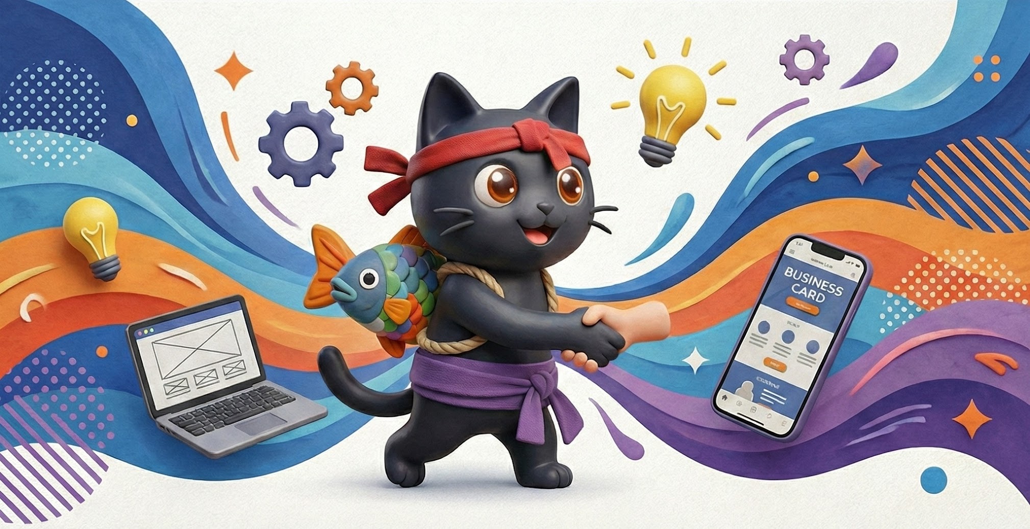 猫の手プラスのマスコットキャラクター